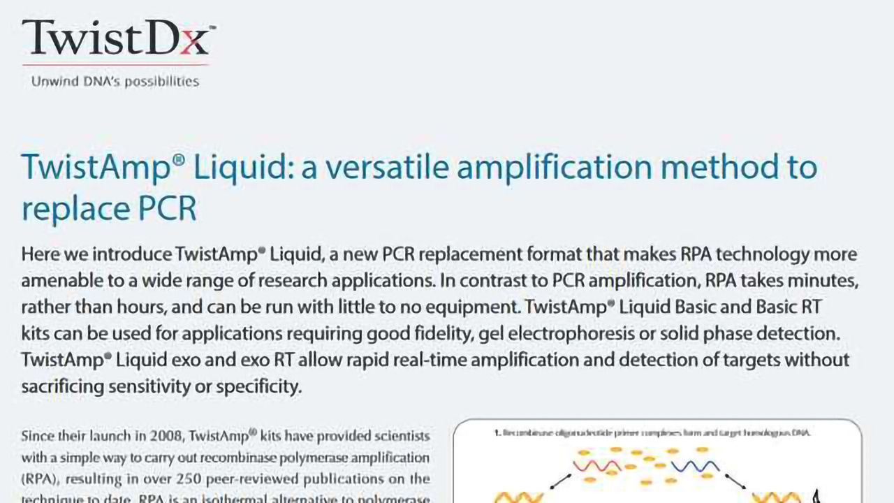 TwistAmp® Liquid: a versatile amplification method to replace PCR