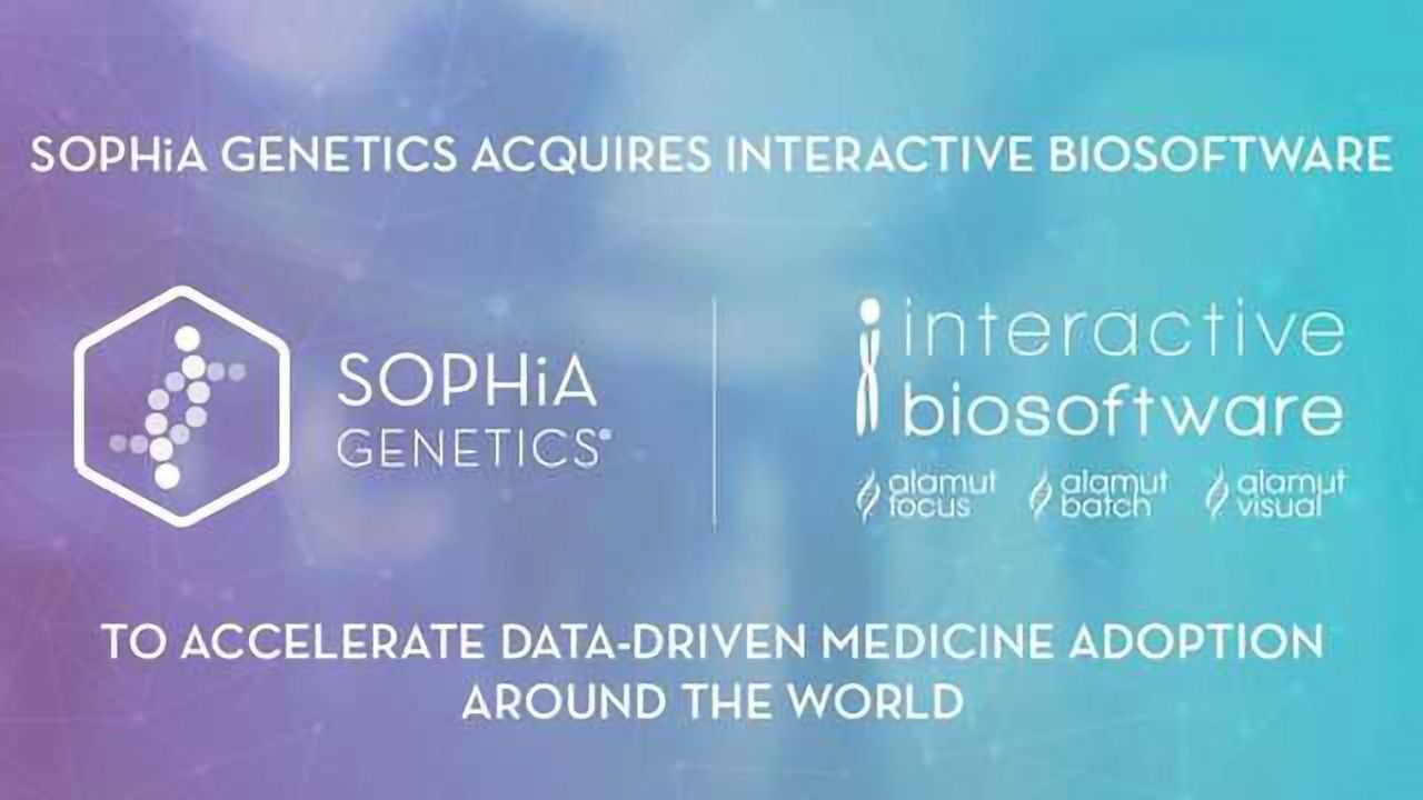 SOPHiA GENETICS Acquires Interactive Biosoftware to Drive Growth