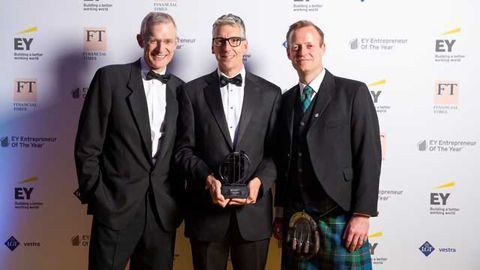 David Venables wins the Disruptor category of EY Entrepreneur Of The Year 2018, Scotland