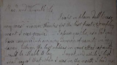 Minimally Destructive Technique Authenticates Burns' Manuscript
