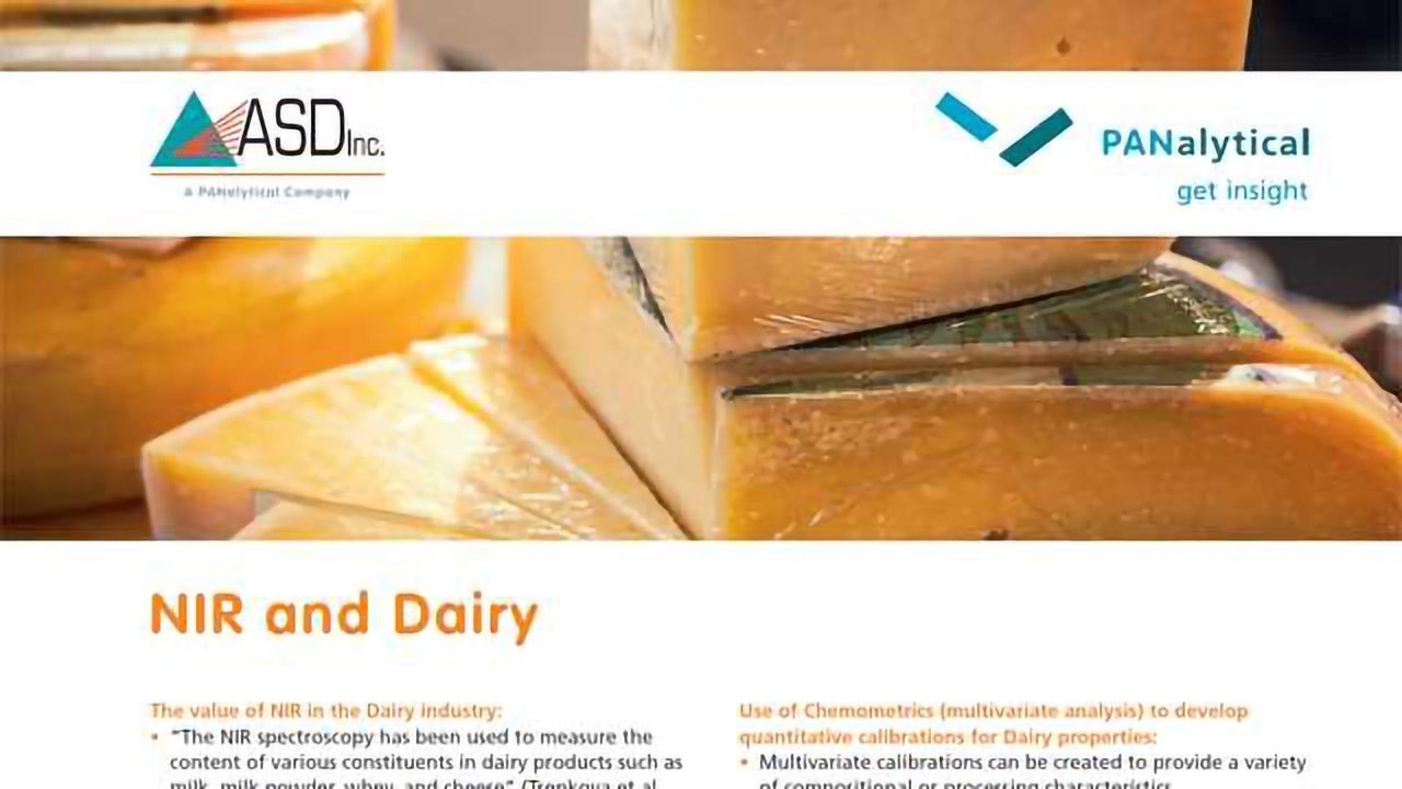 NIR and Dairy Spectroscopy