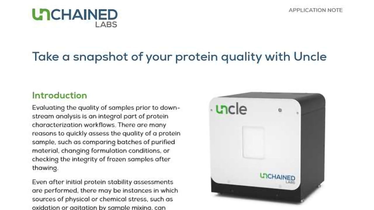 Take a Snapshot of your Protein Quality