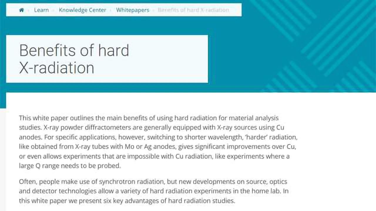 Benefits of Hard X-Radiation