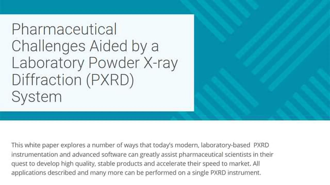 Pharmaceutical Challenges Aided by a Laboratory Powder X-ray Diffraction (PXRD) System
