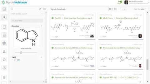 Find Milligrams in < Milliseconds: Signals Notebook ELN
