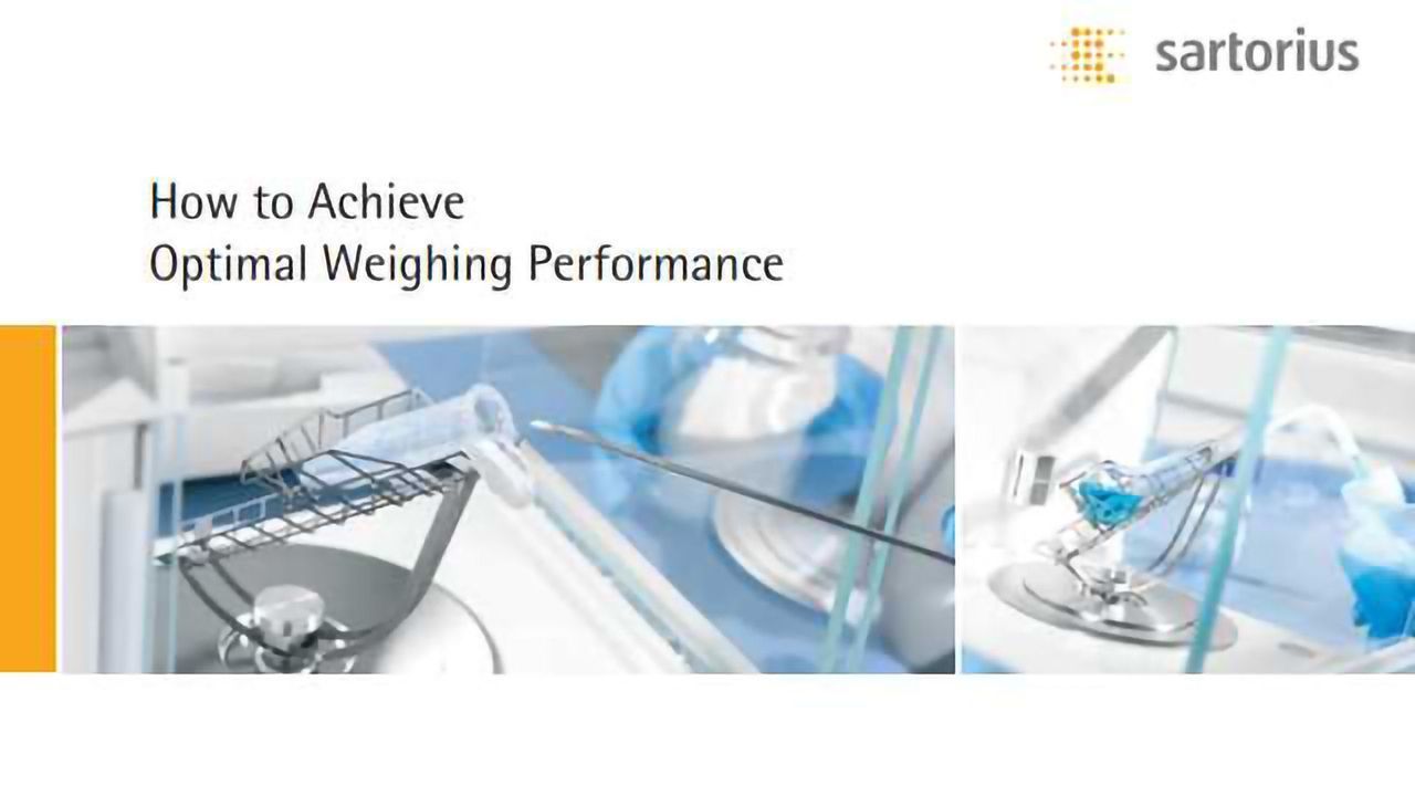 Achieve Optimal Weighing Performance