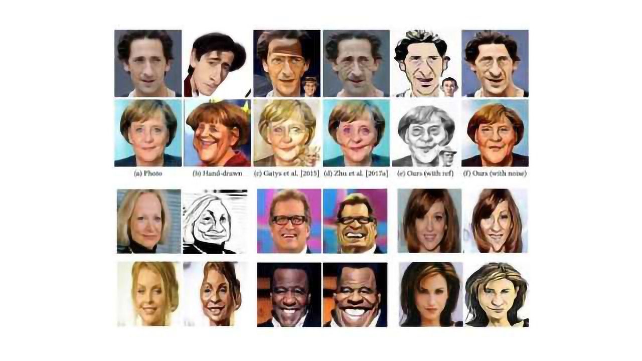 AI Program Learns to Draw Caricatures