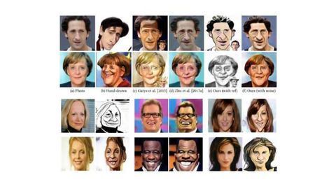 AI Program Learns to Draw Caricatures