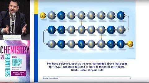 Toward Novel Computing and Fraud Detection Technologies With On-demand Polymers