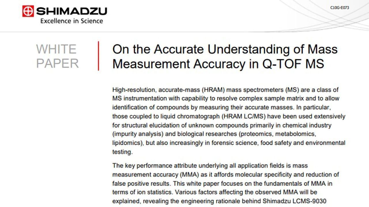 Enhancing Mass Measurement Accuracy in Q-TOF MS