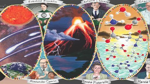 In Evolutionary Experiment, Pre-life Building Blocks Spontaneously Align