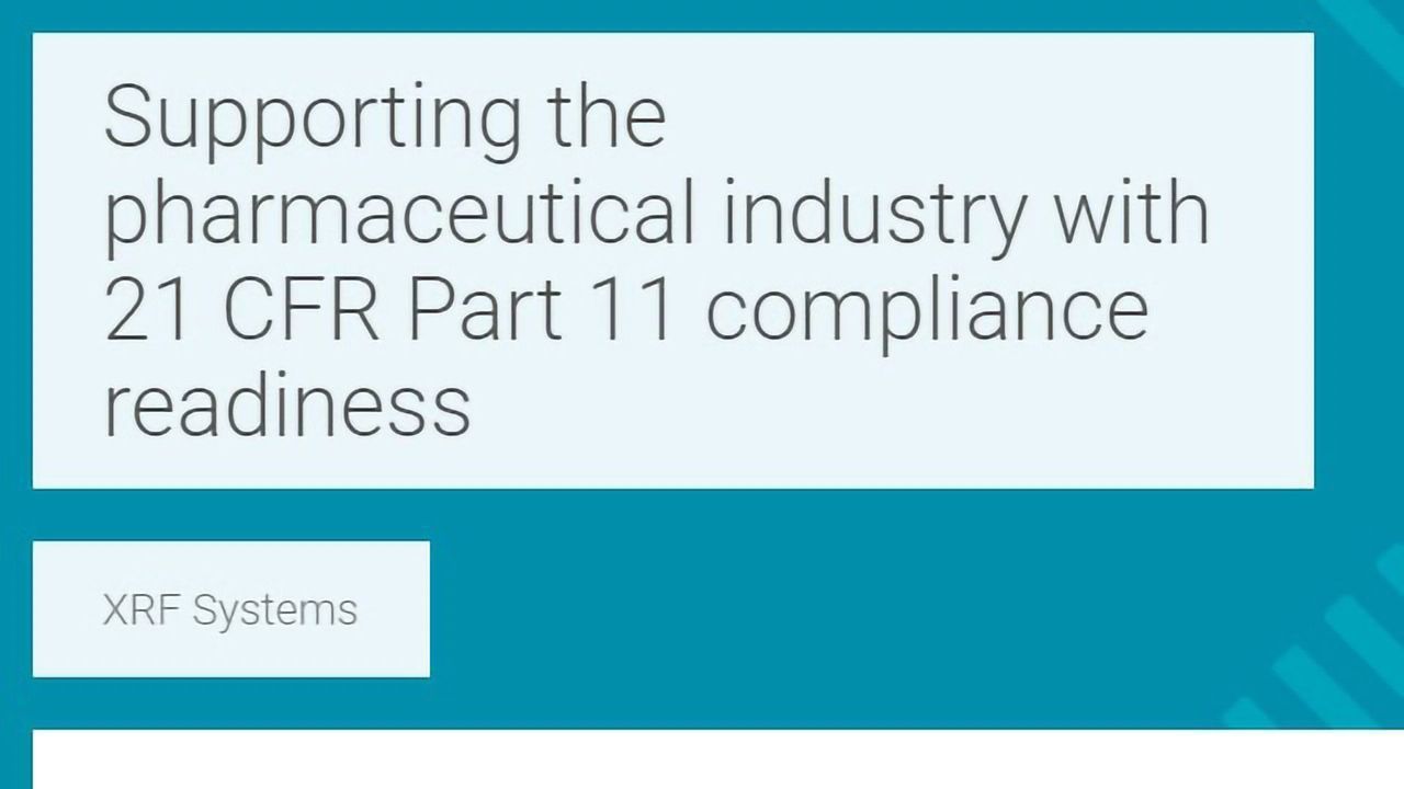 Supporting the Pharmaceutical Industry With 21 CFR Part 11 Compliance Readiness