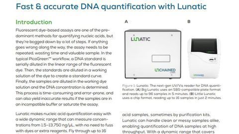 Fast and Accurate DNA Quantification With Lunatic