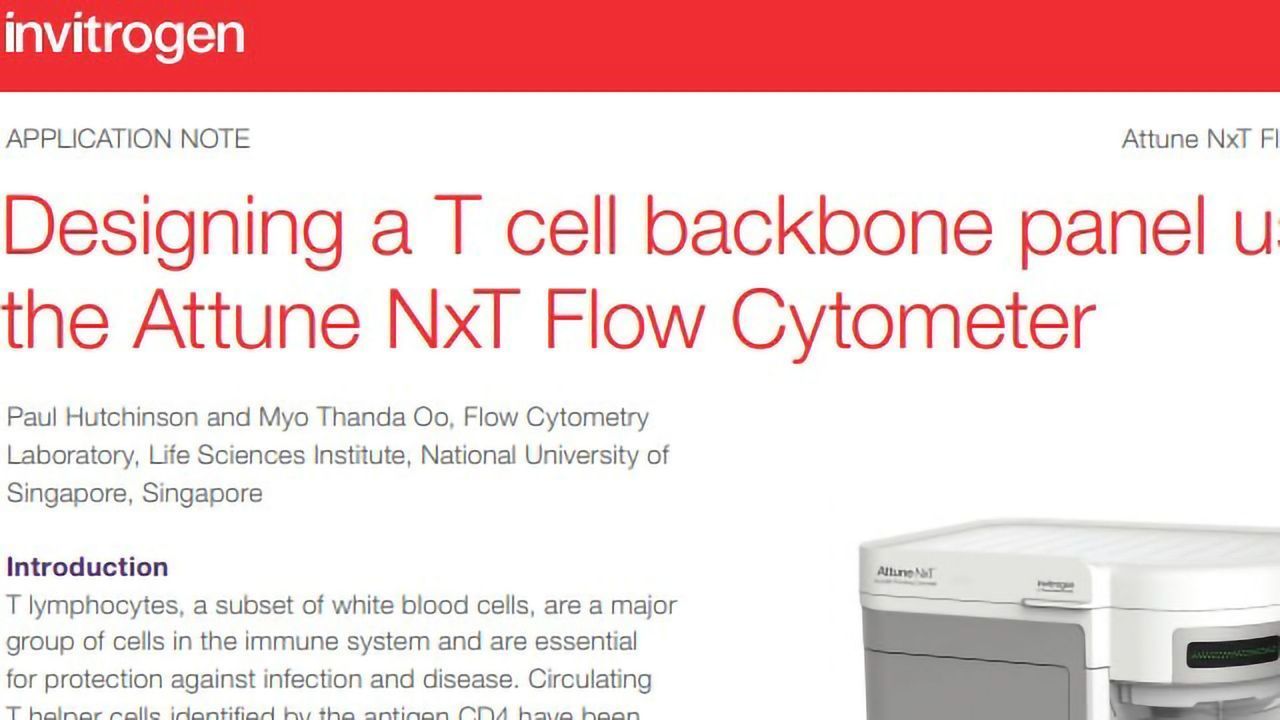 Designing a T Cell Backbone Panel Using the Attune™ NxT Flow Cytometer