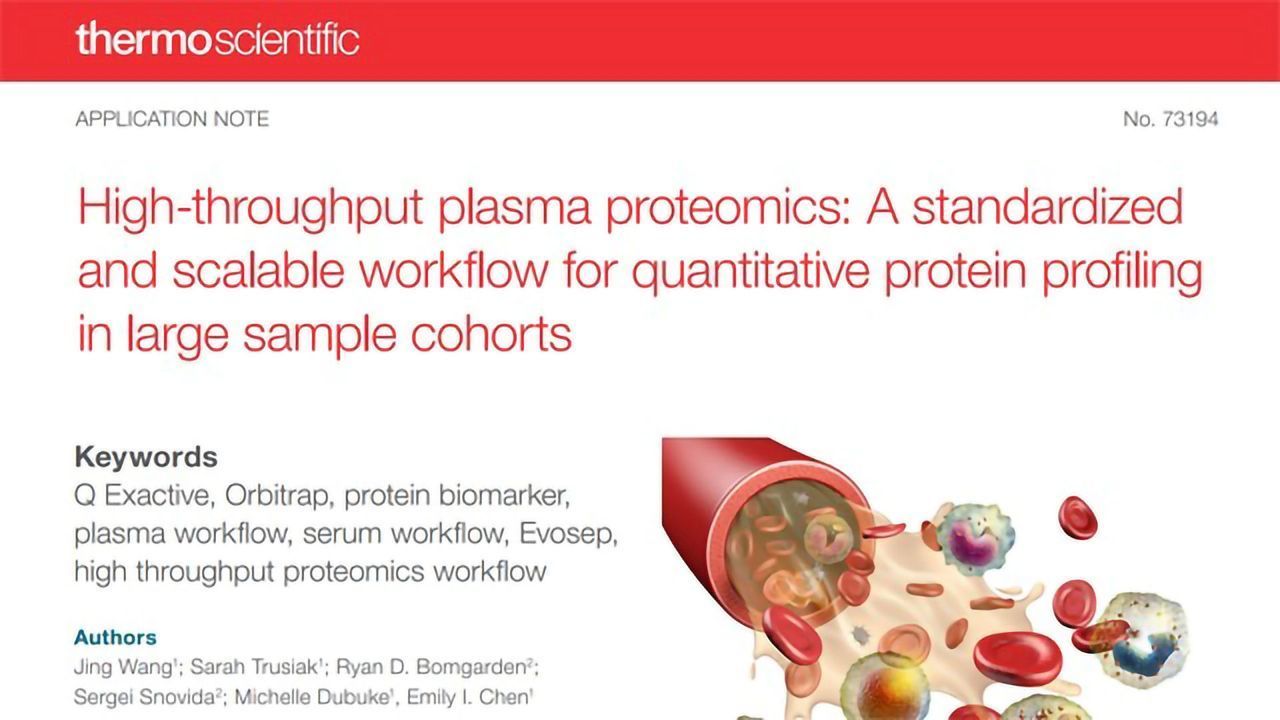 High-throughput Plasma Proteomics: A Standardized and Scalable Workflow for Quantitative Protein Profiling in Large Sample Cohorts