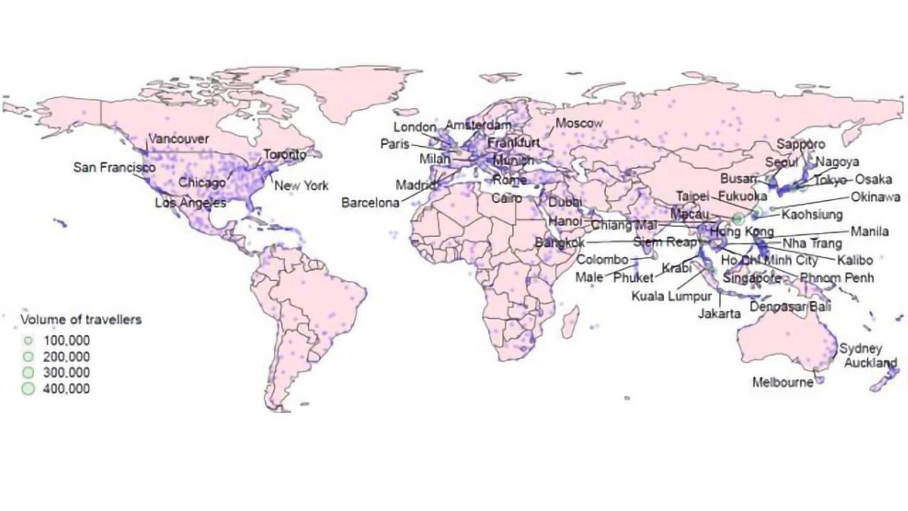 Global Spread Potential of New Coronavirus Analyzed
