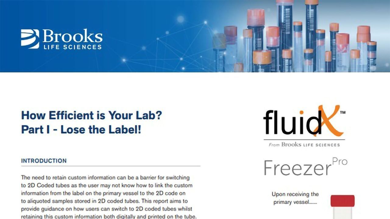 How Efficient is Your Lab? Part I - Lose the Label!