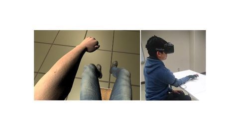 In Virtual Reality, Your Right Thumb Can Become Your Left Arm