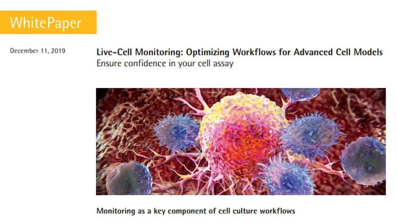 Live-cell Monitoring: Optimizing Workflows for Advanced Cell Models - Ensure Confidence in Your Cell Assay