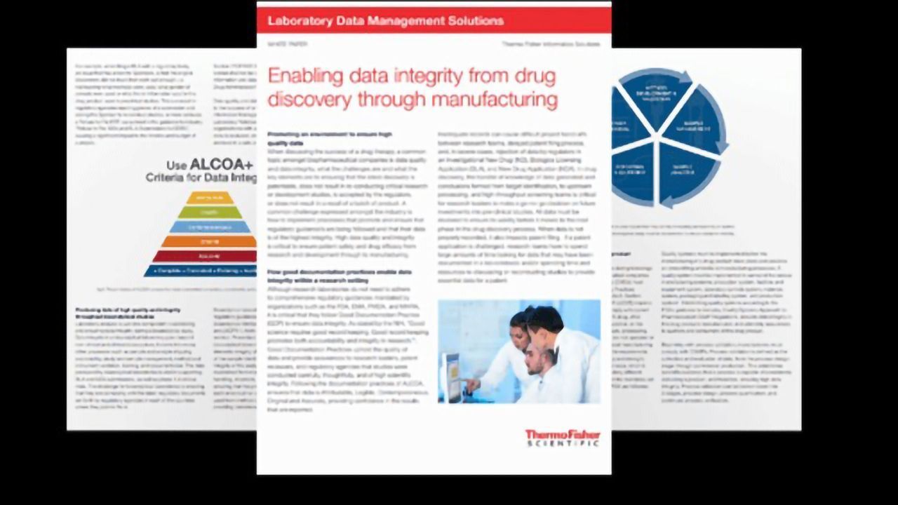 Enabling Data Integrity From Drug Discovery Through Manufacturing