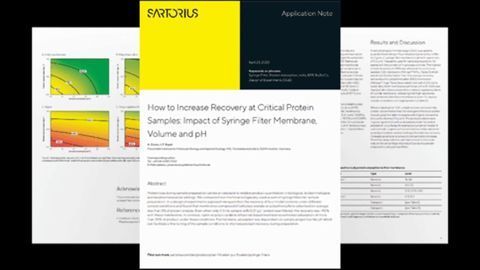 How To Increase Recovery at Critical Protein Samples: Impact of Syringe Filter Membrane, Volume and pH