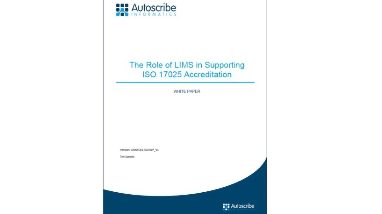 Autoscribe White Paper Emphasizes the Role of LIMS in Laboratories