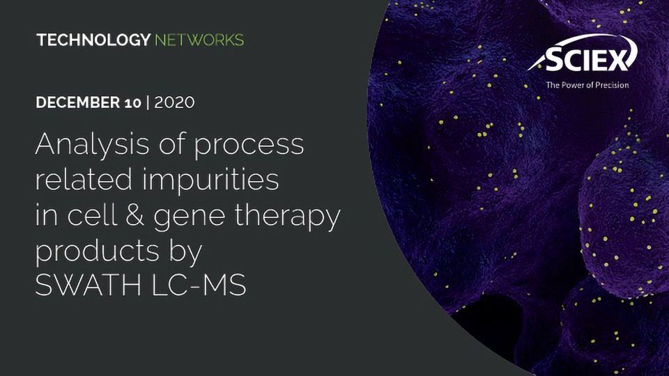 Analysis of Process Related Impurities in Cell & Gene Therapy Products by SWATH LC-MS content piece image