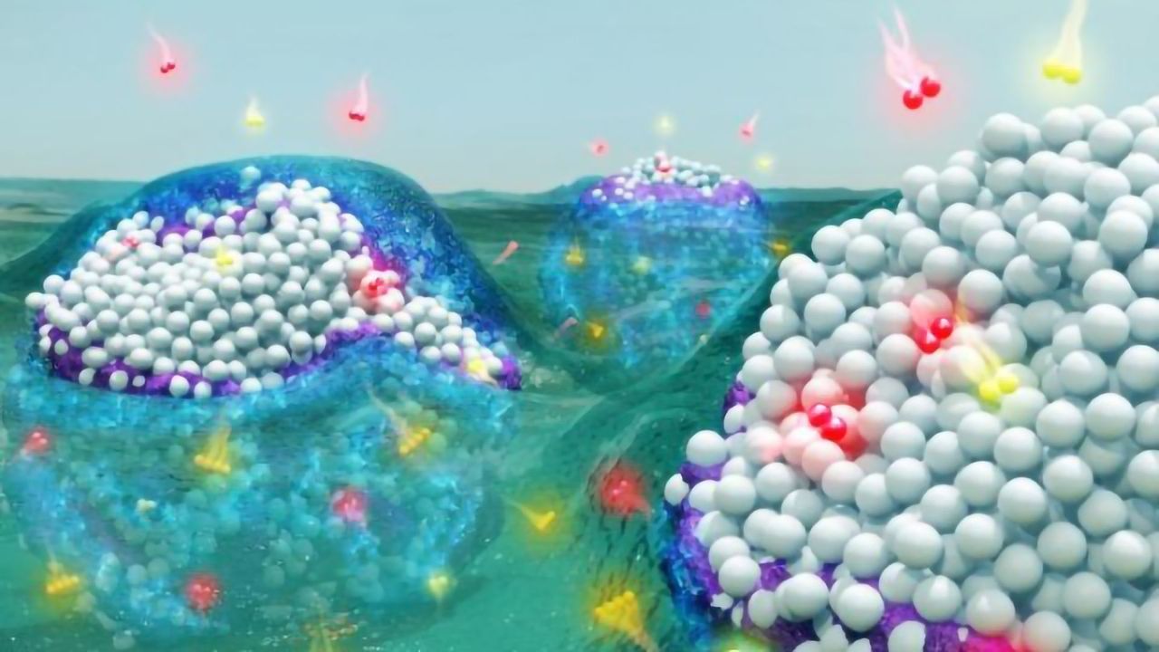Chemical Reaction Efficiency Boosted by Mysterious Organic Scum