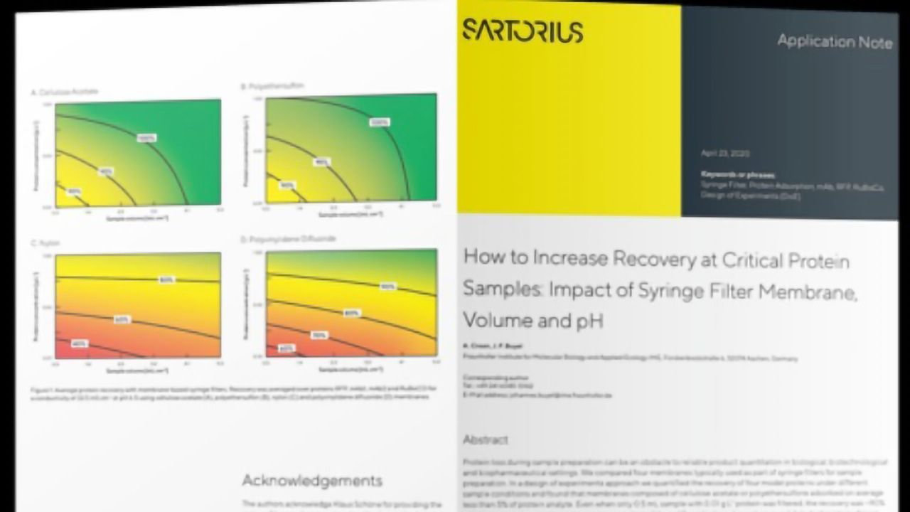 Improve Recovery of Critical Protein Samples