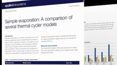 Sample Evaporation: A Comparison of Several Thermal Cycler Models