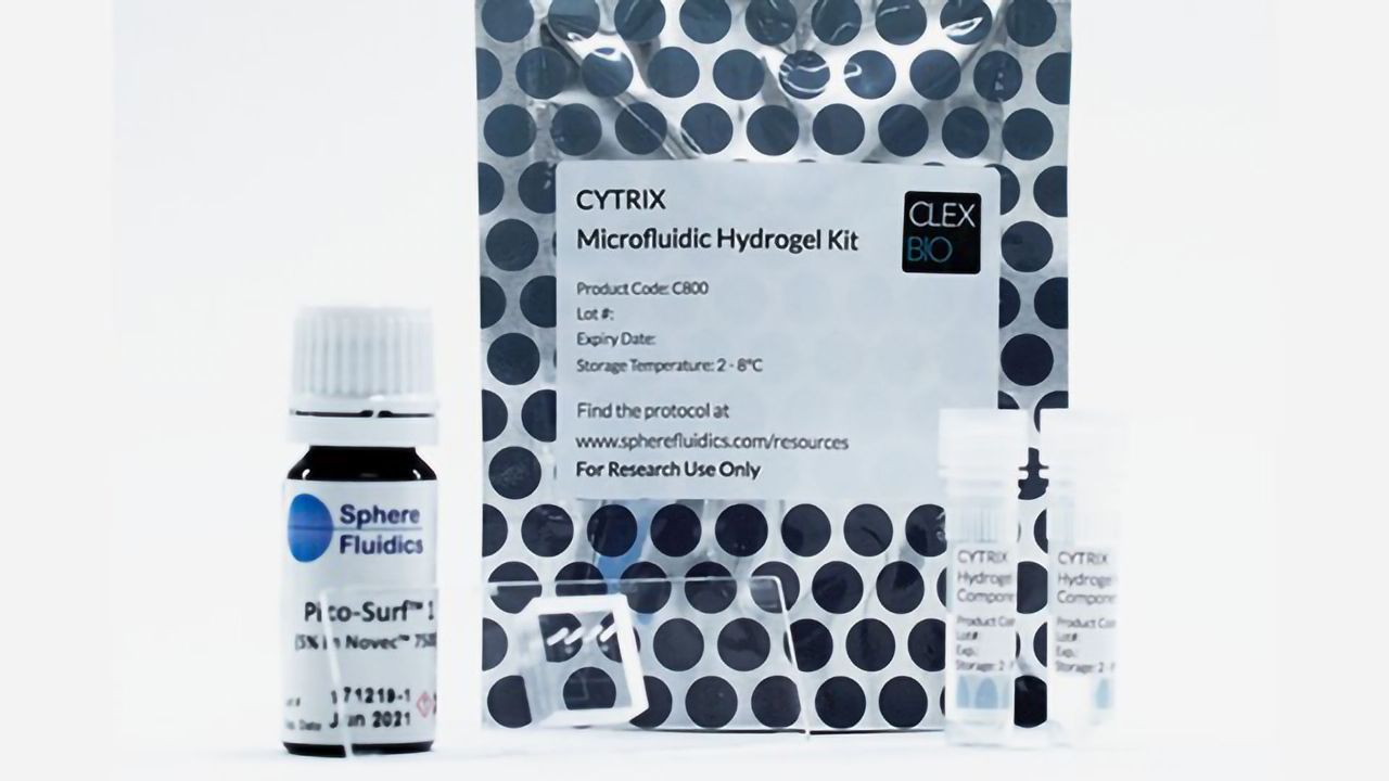 Sphere Fluidics and ClexBio Introduce CYTRIX Microfluidic Hydrogel Kit