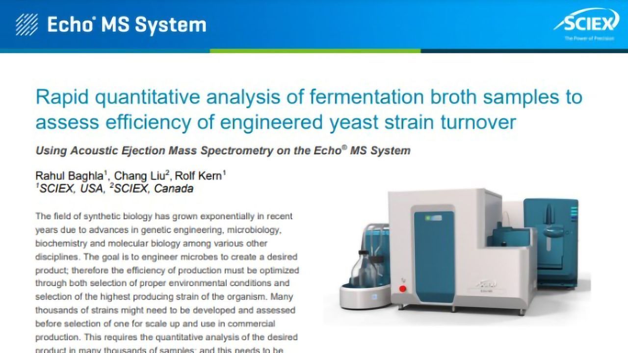 Rapid Quantitative Analysis of Fermentation Broth Samples