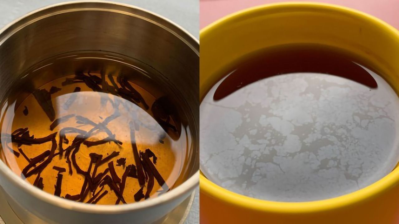 Hard Water Film on Your Tea Improves Flavor