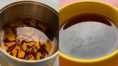 Hard Water Film on Your Tea Improves Flavor