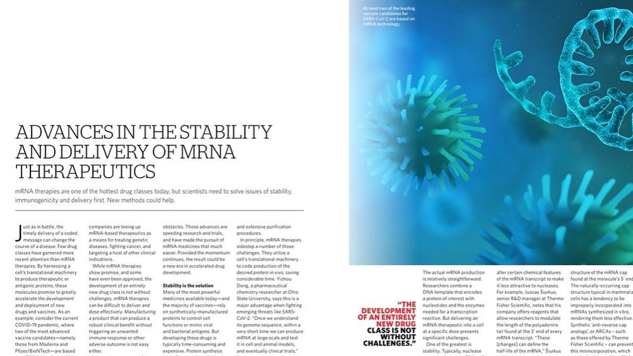 Advances in the Stability and Delivery of mRNA Therapeutics