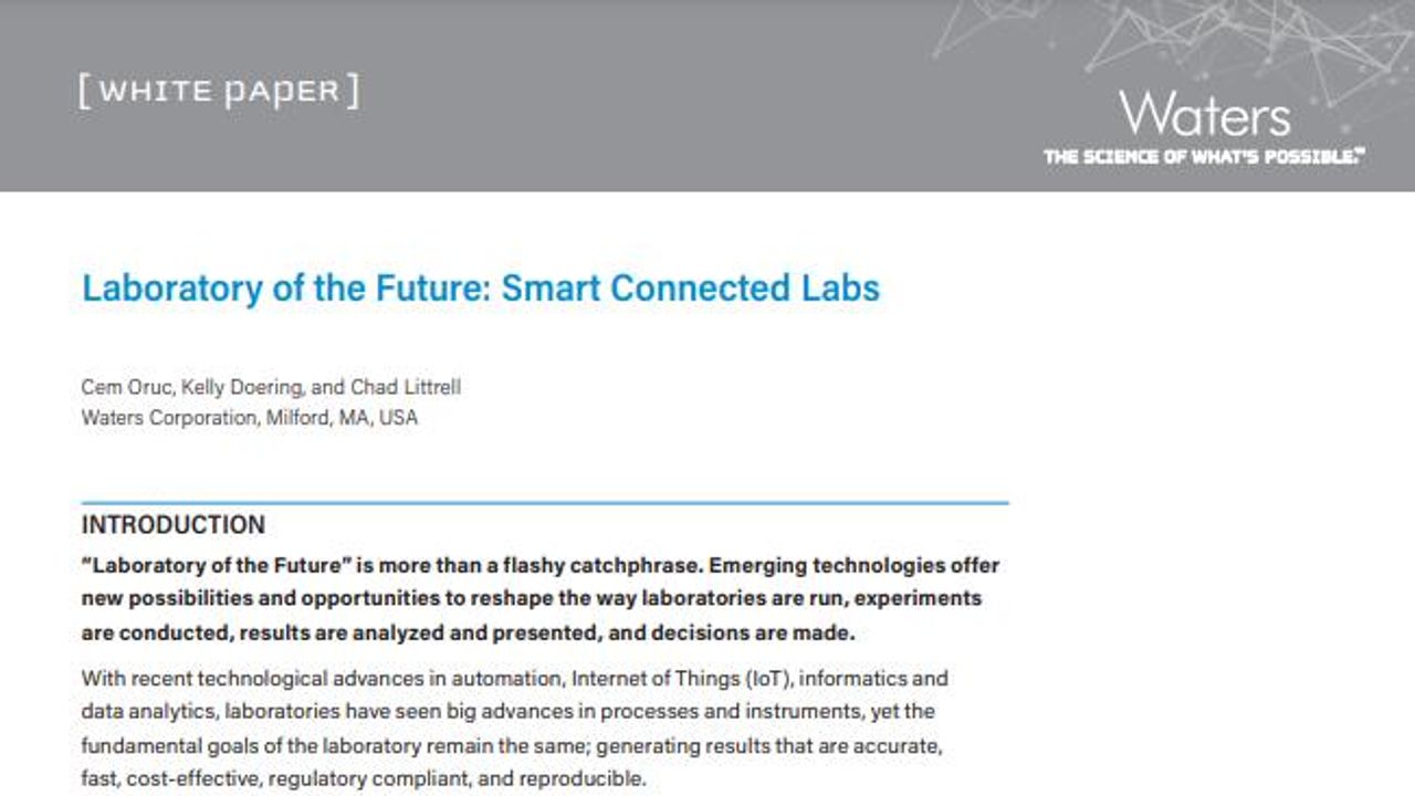 Laboratory of the Future: Smart Connected Labs