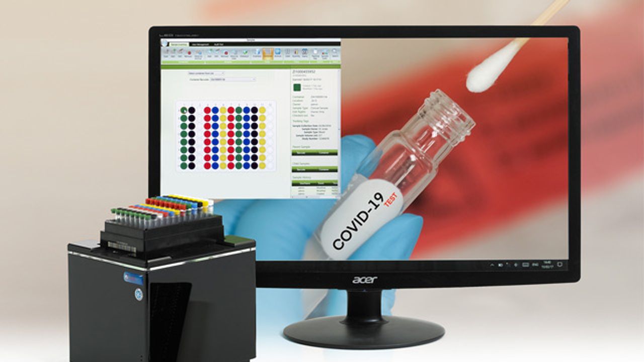 Sample Management of Covid-19 Cryobox Tube Racks