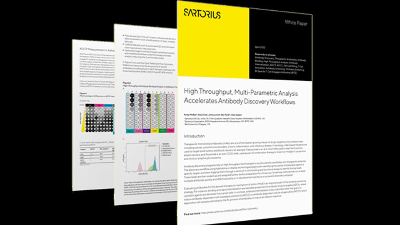 高通量，多参数分析加速抗体发现工作流程