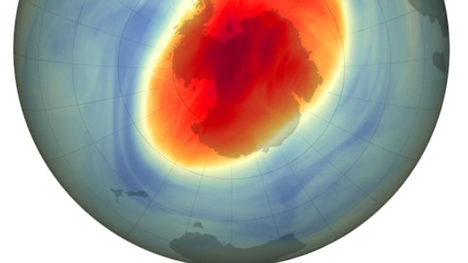 ozone layer depletion map