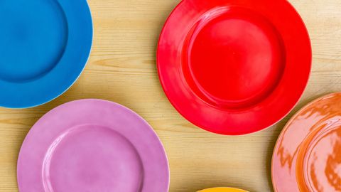 Colorful plates.