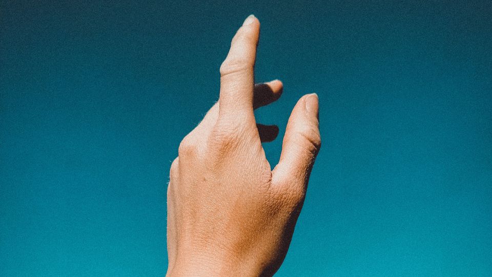 A hand.