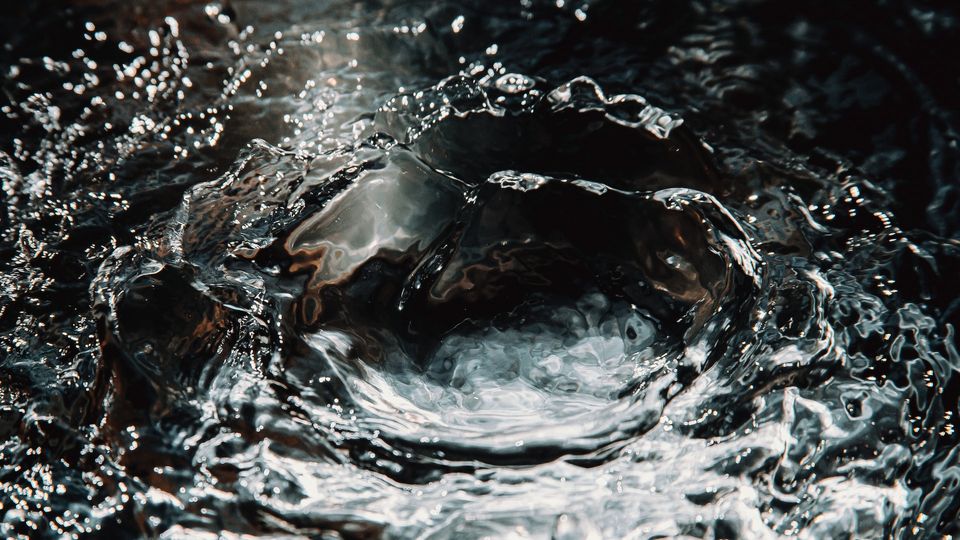 Ripples on the surface of water