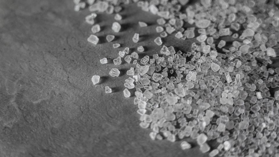 Coarse salt.