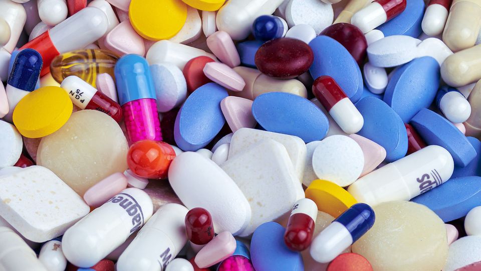 An assortment of pills.