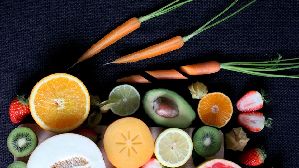 A selection of healthy food.