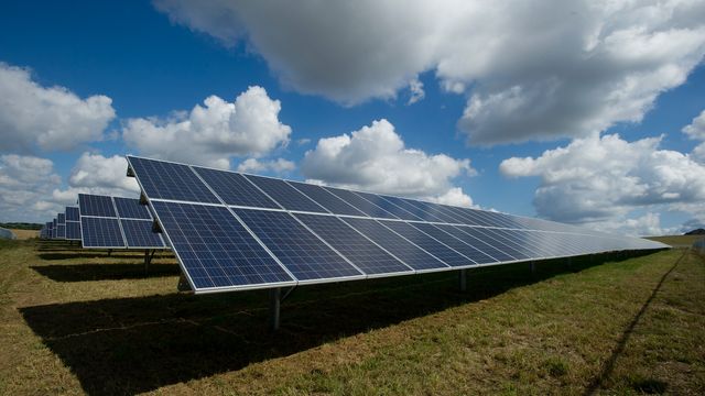 Solar panel field. 