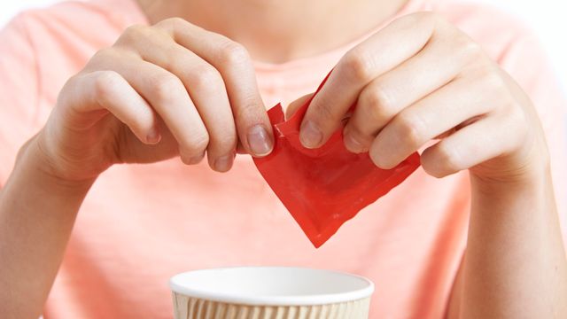 Wrapper over cup.