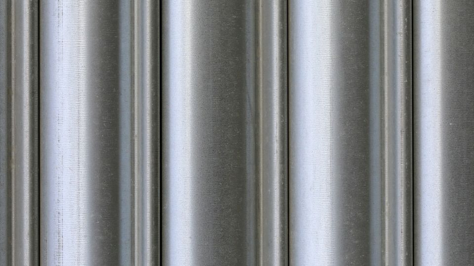 Stainless steel.