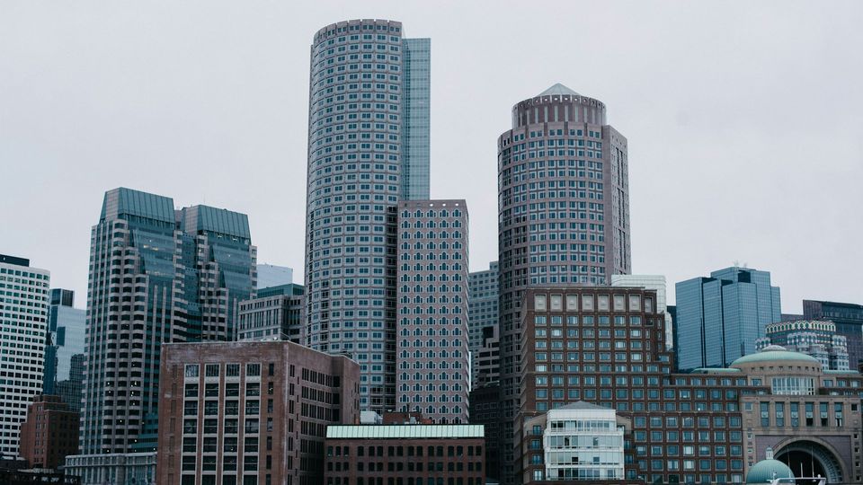 A city skyline.