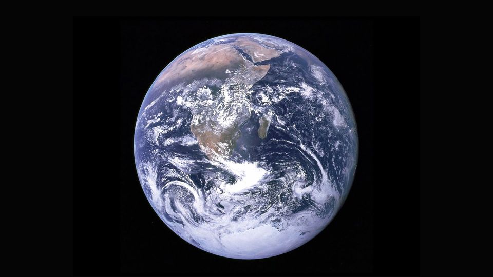 The Earth seen from space.